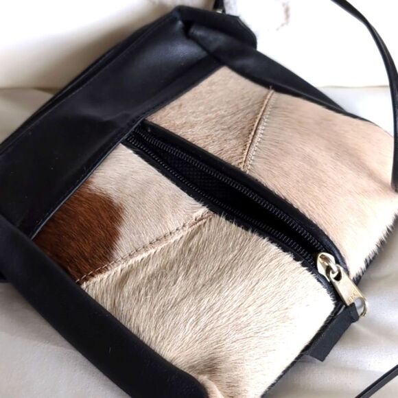 MINI Hair on Hide Crossbody Bag - Picture 3 of 10
